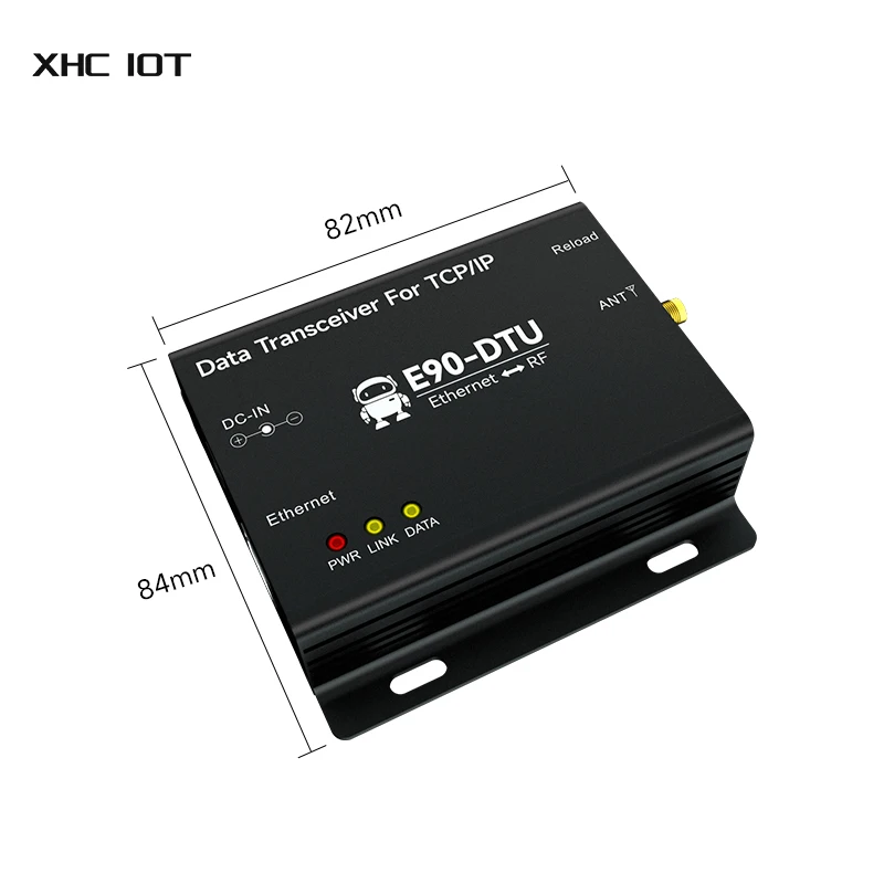 산업용 그래지 무선 날짜 변속기 모뎀, 장거리 XHCIOT E90-DTU(433L30)E 이더넷 LoRa 게이트웨이, 433Mhz, 30dBm, 8km