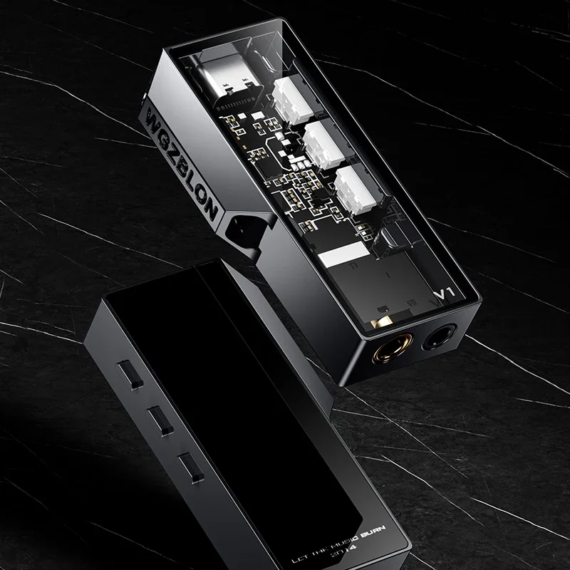 BLON V1 Dual CS43131 Chips Portable DAC/AMP with Versatile Output Ports and High-Quality Wiring Free Adapter Lightning Type C