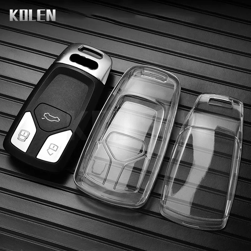 Premium TPU Car Key Protector with Keychain Accessory