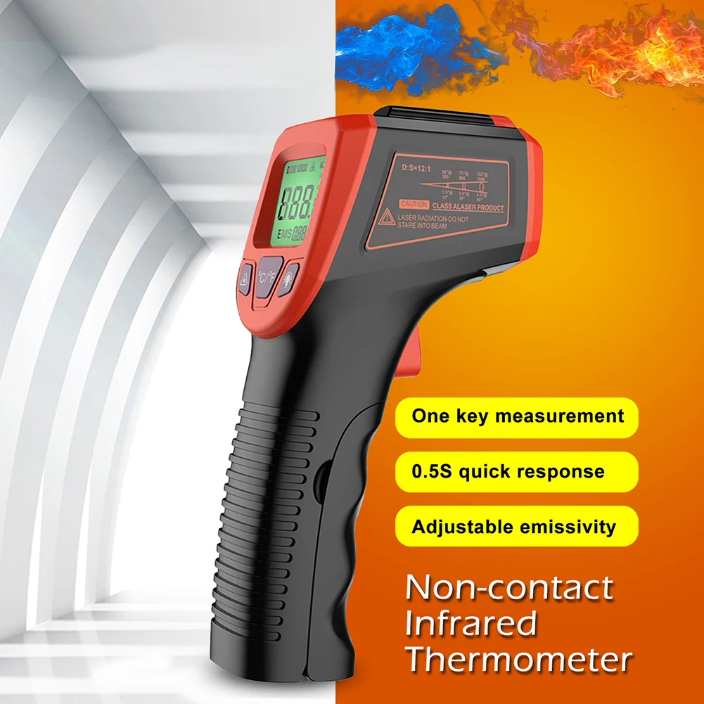 Digital Non-contact Infrared Laser Thermometer Temperature Meter