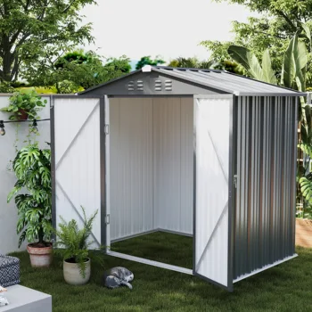 6x4 FT Outdoor Metal Storage Shed 1