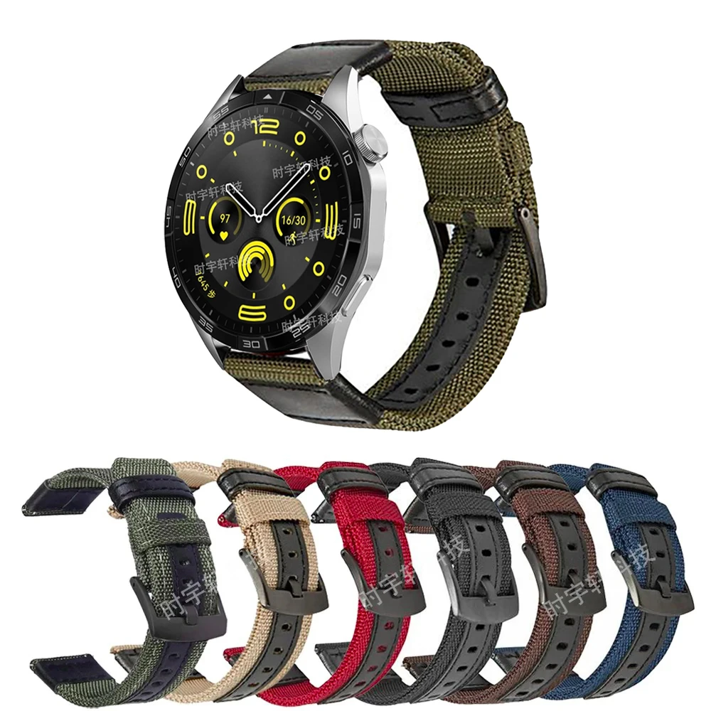Per Huawei Watch Gt 3/Gt 4 46Mm Cinturino Smartwatch 22Mm Bracciale In Nylon Per Huawei Watch 3 4/Gt 2 Pro/Gt Runner/2E/Gt 3 Se Band