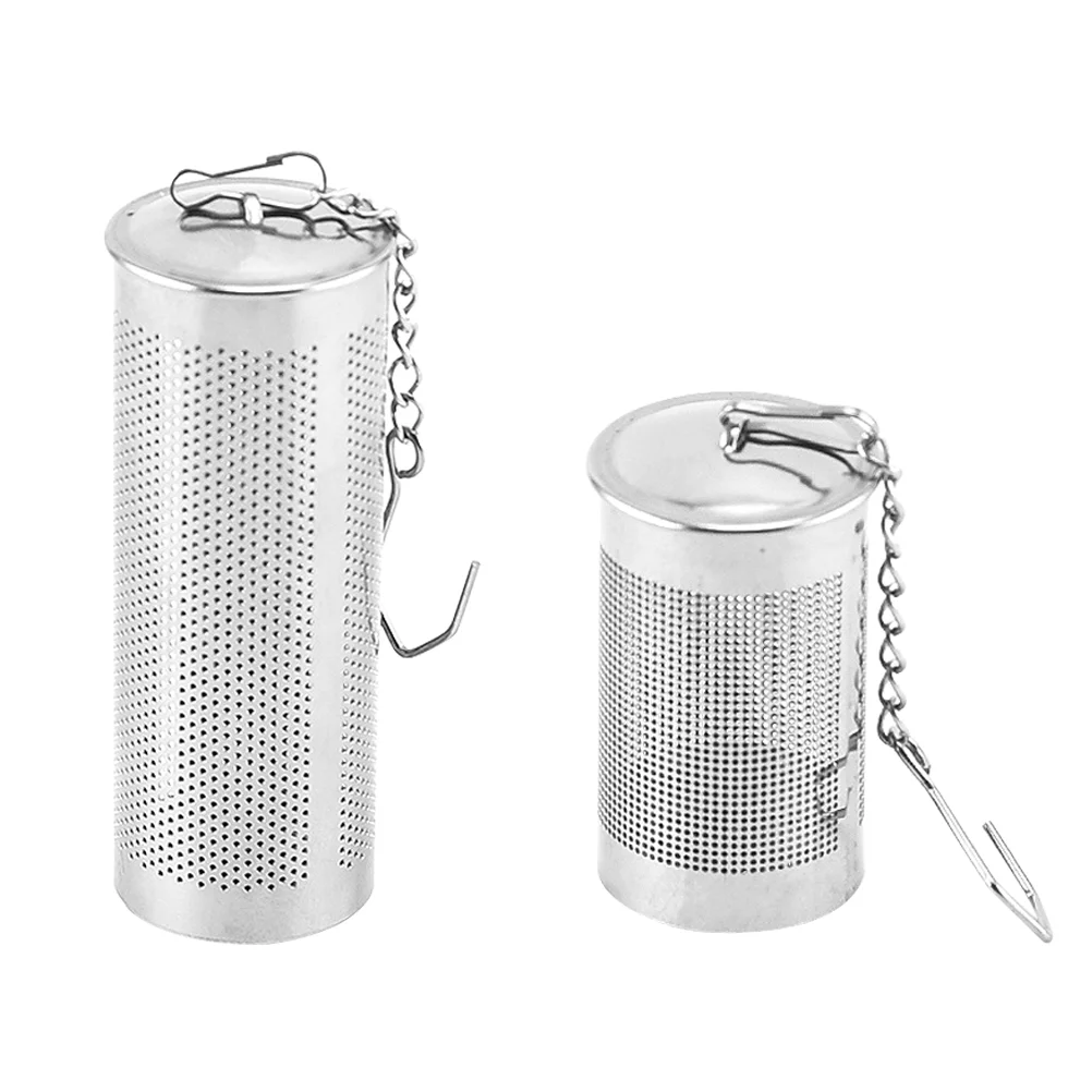 

2 Pcs Loose Tea Filter Strainer Portable Teapot Stainless Steel Infuser Leaf for Office Accessories