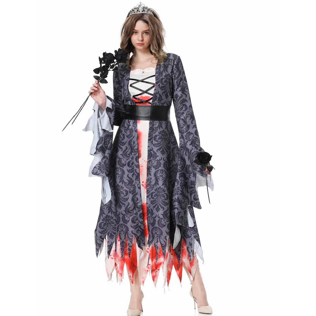 

Halloween Ghost Bride Zombie Masquerade Party Cosplay Costume