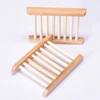 Eco-friendly Natural Bamboo Soap Dishes Bamboo Bath Soap Holder Case Tray Prevent Mildew Drain Soap Box Bathroom Washroom Tools 5
