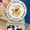Original Retro Bear Plate,Sushi Bear Plates Korean Cute Girl Heart Ceramic Trays Unique Dessert Plate Serving Cartoon Dinnerware 6