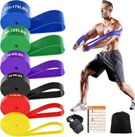Resistance Bands Set, 4 Levels Exercise Bands for Men Women,Pull Up Bands Gym for Crossfit Fitness Strength Training Yoga