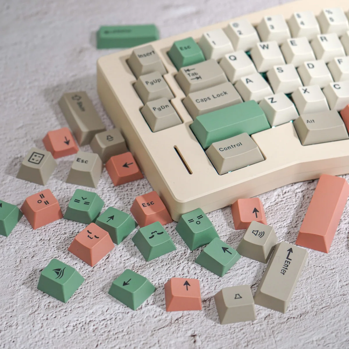 Gmk-abs Keycaps para Teclado Mecânico Tiro Duplo Personalidade Inglesa Perfil Cereja 9009 173 Chaves 64 68 75 84 - Imagem 3