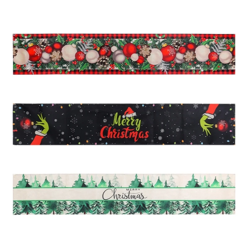 

Y1UU Christmas Table Runners Festive Decorations Tablecloth for Home Table Cover