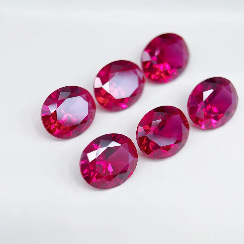 Pretty Ruby Gem Passed UV Test Oval Cut 13&times;18mm 14.0ct VVS Loose Gemstone for Jewelry Accessories Fine Gemstone