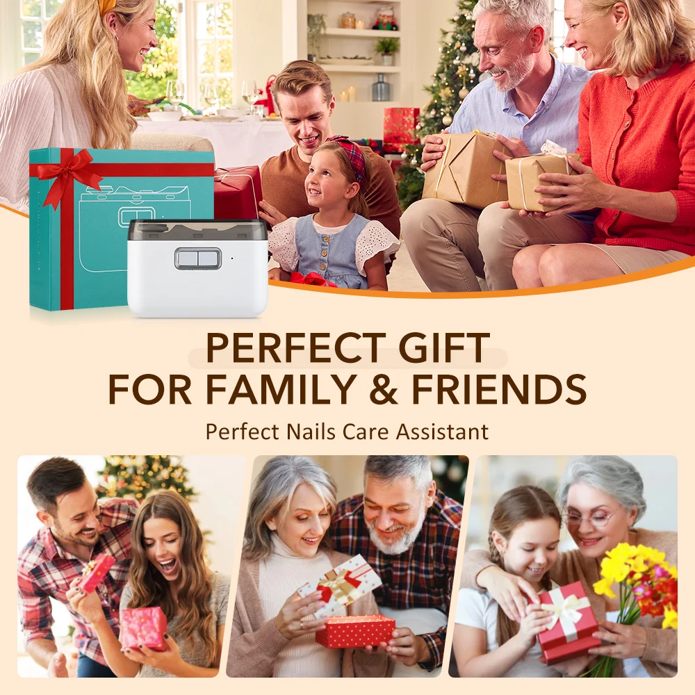 3 in1 Grinding & Polishing Automatic Electric Nail Clipper Multifunctional Portable Nail Grinder with LED Electric Manicure Tool