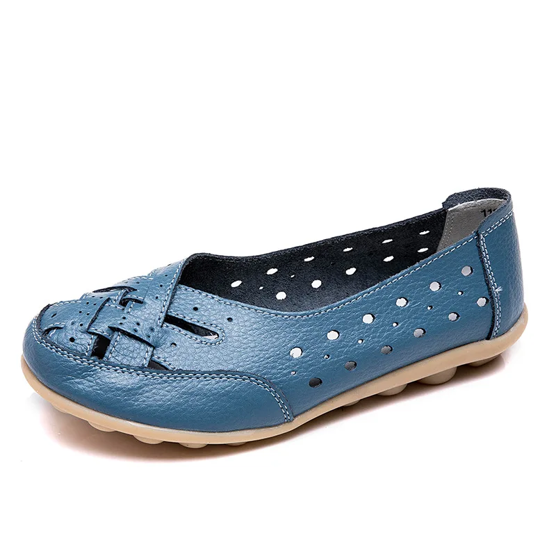 Summer Women's Shoes Hollowed Out Slip-on Shoe Flats Women's Mother's Shoes Large 35-46 Sneakers Women's Shoes Fashion