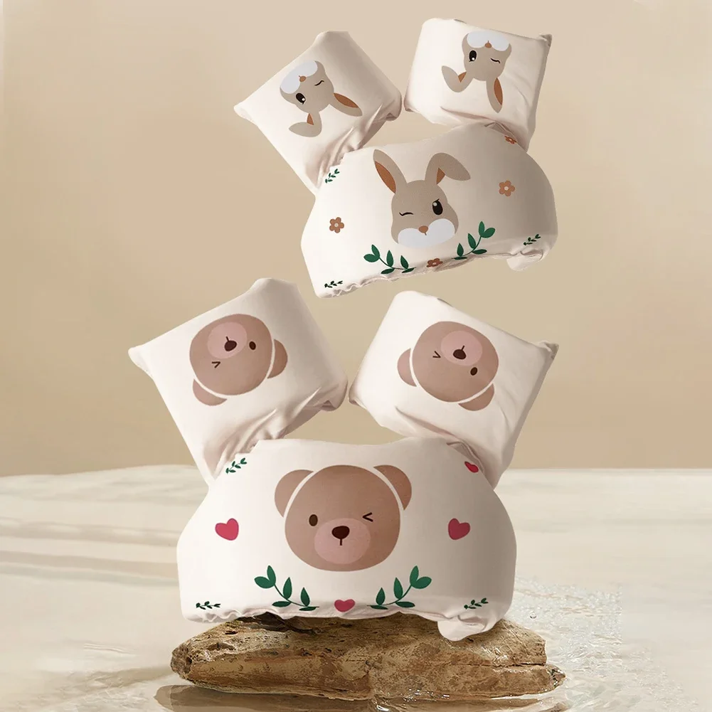 Cute Cartoon Swimming Water Wings Adjustable Swimming Training Life Jacket Baby Arm Sleeve Float for Kids Age 2-8 Years Old