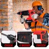 ONEVAN 2000W Brushless Electric Rotary Hammer Drill 10600BPM Cordless Multifunctional Hammer Impact Drill Set For Makita Battery 2