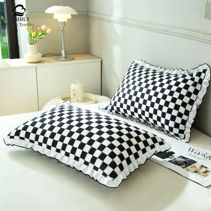 

48x74cm Korean Lace Pillow Cover Bedroom Pillowcase Bed Bedding Pillow Covers Adult Flowers Home Decor Cushions Covers Size 1pc