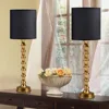 30.5" Gold Buffet Lamps Set of 2 with Black Shade, Buffet Table Lamps Set of 2 for Living Room, Black Gold Lamps for Dining Room 2