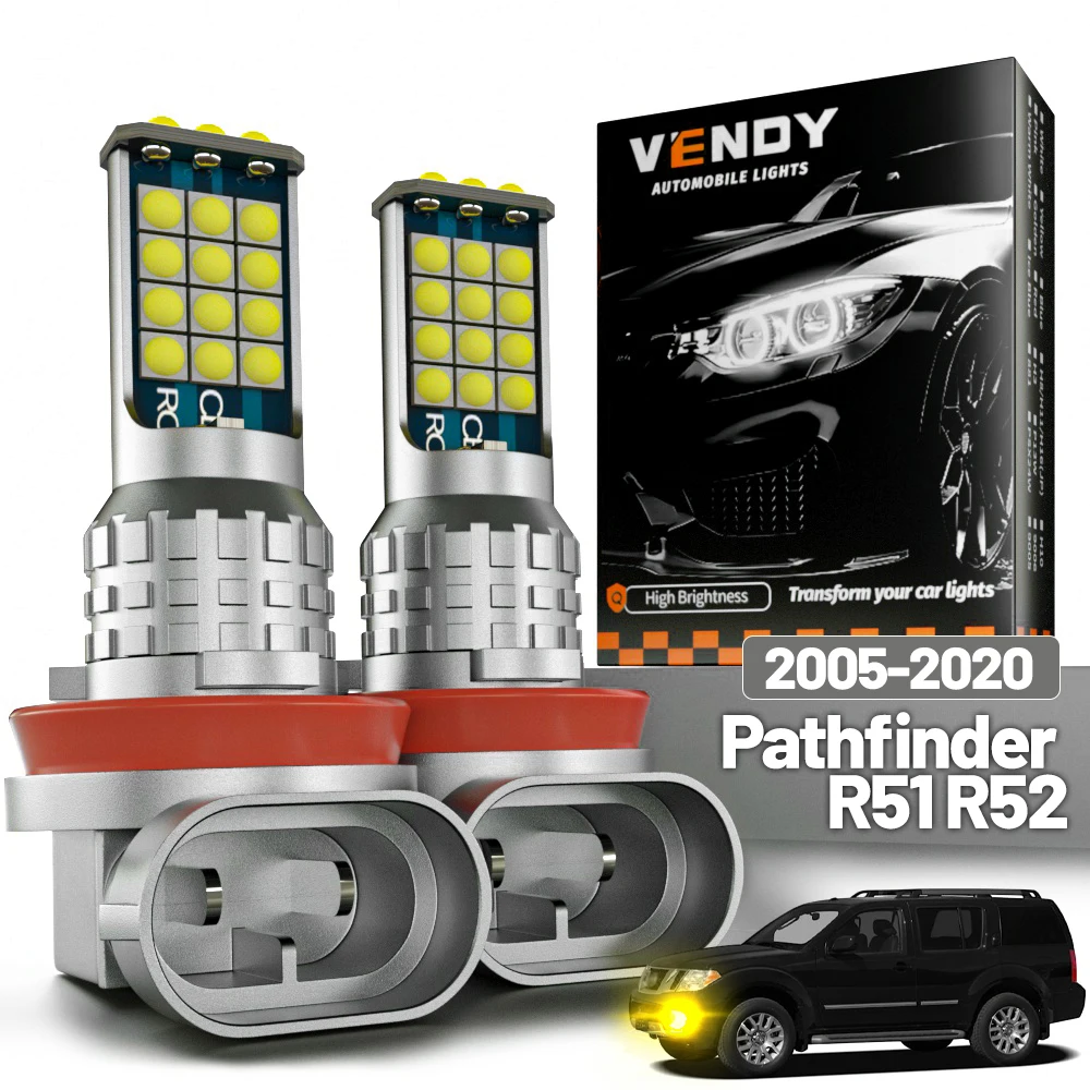 Pathfinder R52 Led Rear Light 2pcs LED Fog Light For Nissan Pathfinder R51 R52 2005-2020 2009 2010 ...