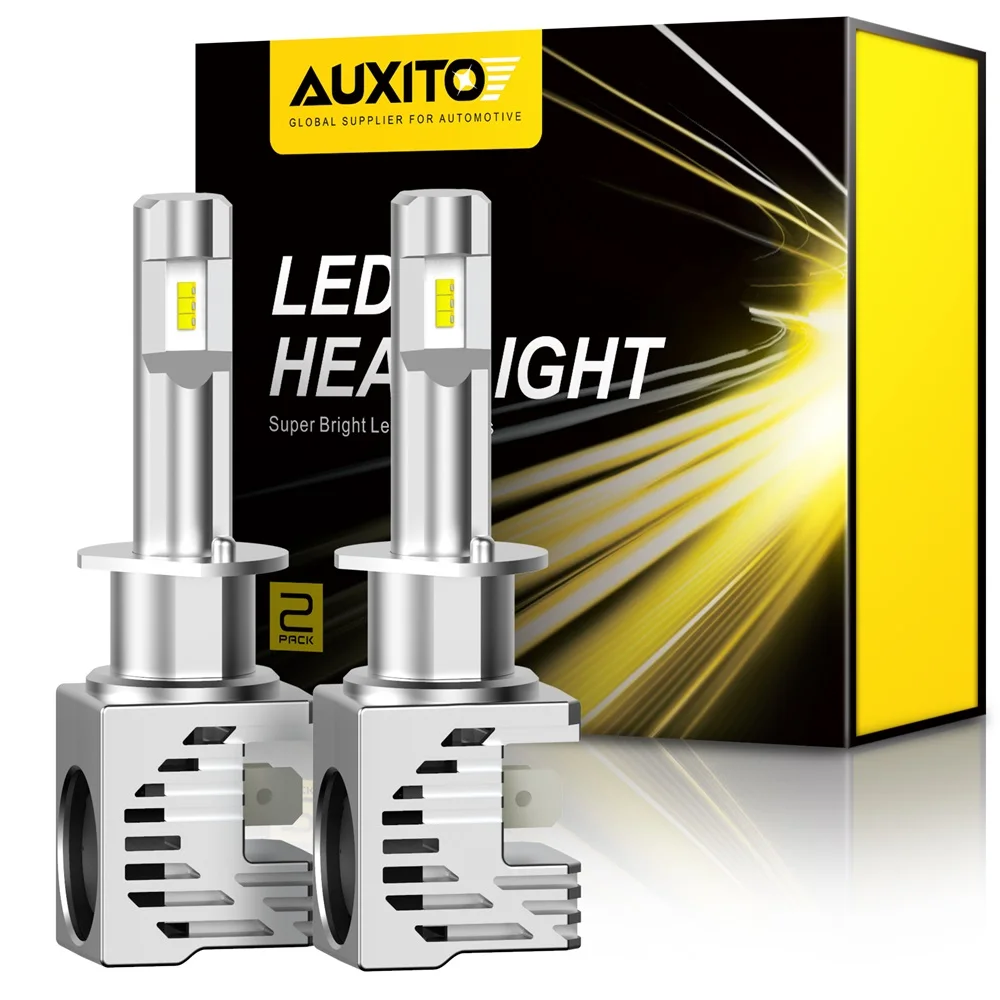 AUXITO 2x H1 светодиодный фонарь для Ford Mondeo Focus 2 MK2 MK3 MK5 Fiesta H7 H13 9007 H11 H4 HB3 HB4 9006 Turbo