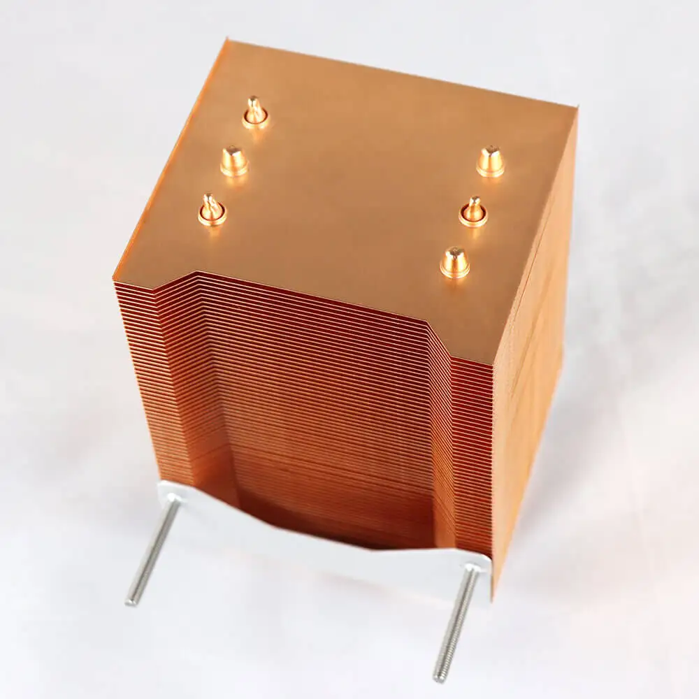 Hot Selling Copper Skiving Fin Heat Sink Cpu Heatsink Tool Parts