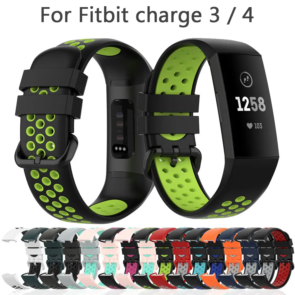 

Silicone Watchband For Fitbit Charge 4 SE band Replacement Wristband Charge4/3SE Smart Watch Sport Bracelet Fitbit Charge 3 Band