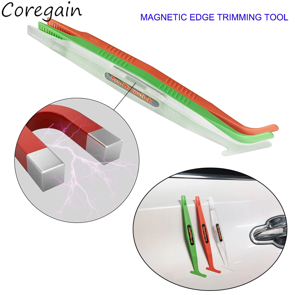 Long Wrap Stick Magnet Micro Squeegee Car Wrap Film Edge Corner Scraper Vinyl Wrapping Tool