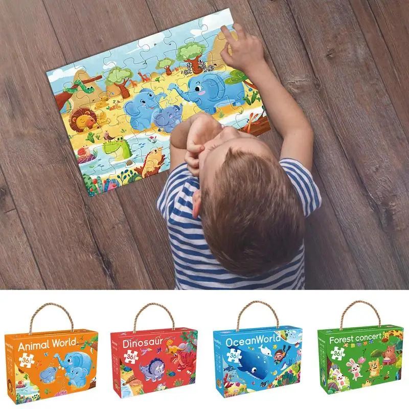 

Floor Puzzles For Girls 36 Piece Creative Fun Floor for Kids Ages 6-10, Jumbo floor Puzzle Jigsaw, Space Animal Dinosaur Puzzles