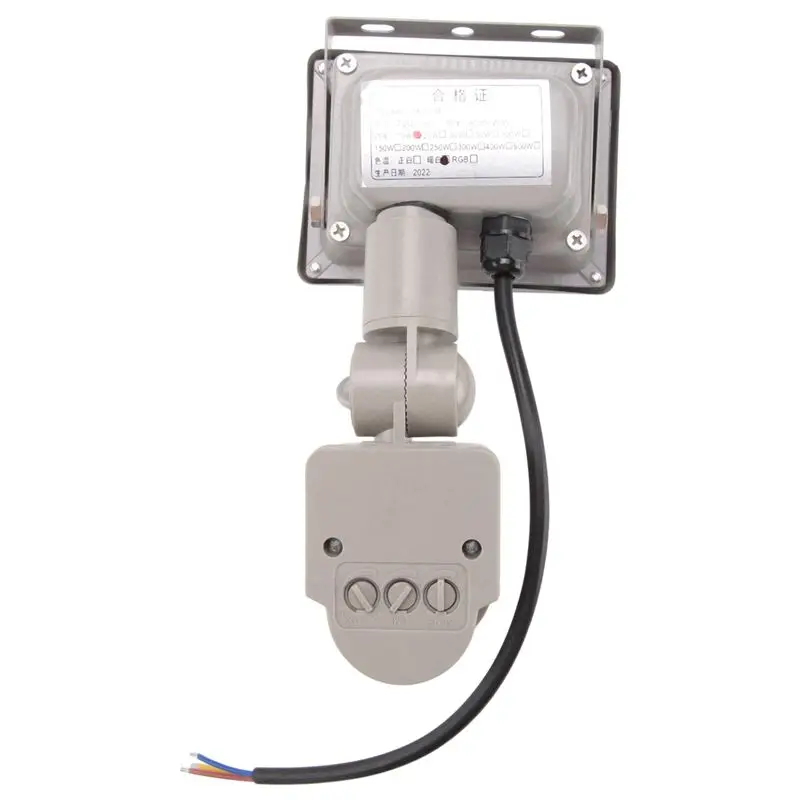 SYW-3X LED 조명 및 PIR 모션 센서가 장착된 따뜻한 백색 LED 스포트라이트 투광등(10와트)