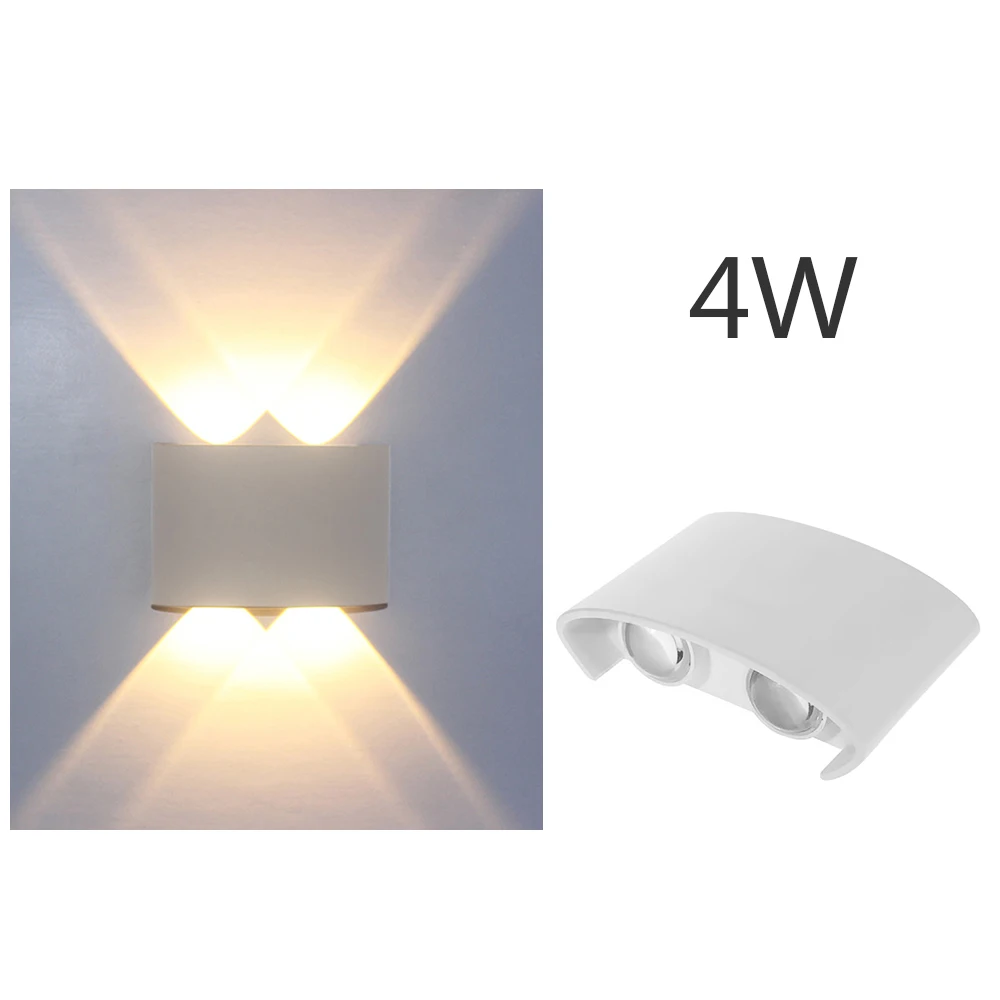 모던 벽 스콘스 조명 AC85-265V LED 장착 업 다운 조명, 침실 발코니 복도 계단 실내 조명