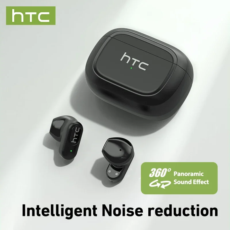 HTC NE51 Auricolari Bluetooth TWS Mini Auricolari Sport Cuffie wireless Auricolari intelligenti con riduzione del rumore Verde Nero - Image 3