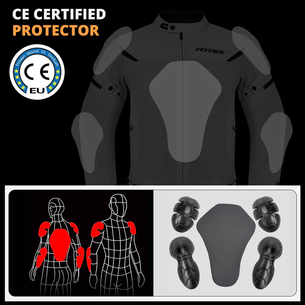 HEROBIKER Breathable Motorcycle Equipment Windproof Racing Jacket