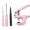 Snap Fasteners Kit Metal Button Snaps with Fastener Snap Installation Pliers For Leathercraft Clothes Garment Jean Bags Shoes 5