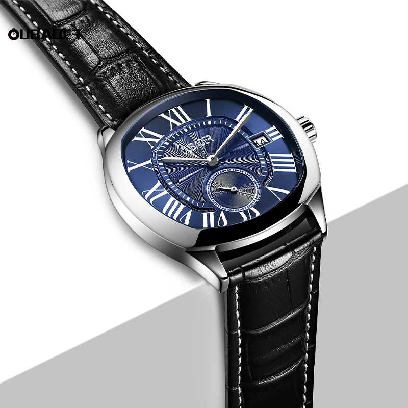 OUBAOER 2024 New Leisure Quartz Men's Watch Waterproof High Sense Simple Temperament All Fashion Exquisite Small Niche For Men