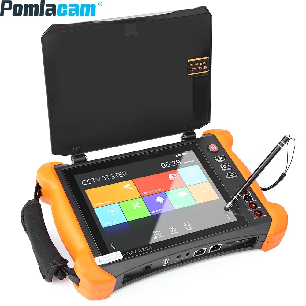 4K Cctv Camera Tester Ips Touch Screen 2K Monitor Cctv Tester Ip Camera Support Dmm Opm Vfl Tdr Caratteristiche Poe Wifi H.265 Hdmi