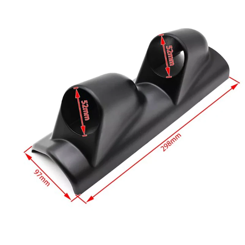 52mm Pod LHD Car Gauge Holder Double Hole Mount Gauge Holder Instrument Meter Rack For Left Hand Drive Car Auto Accessories car meters holder
