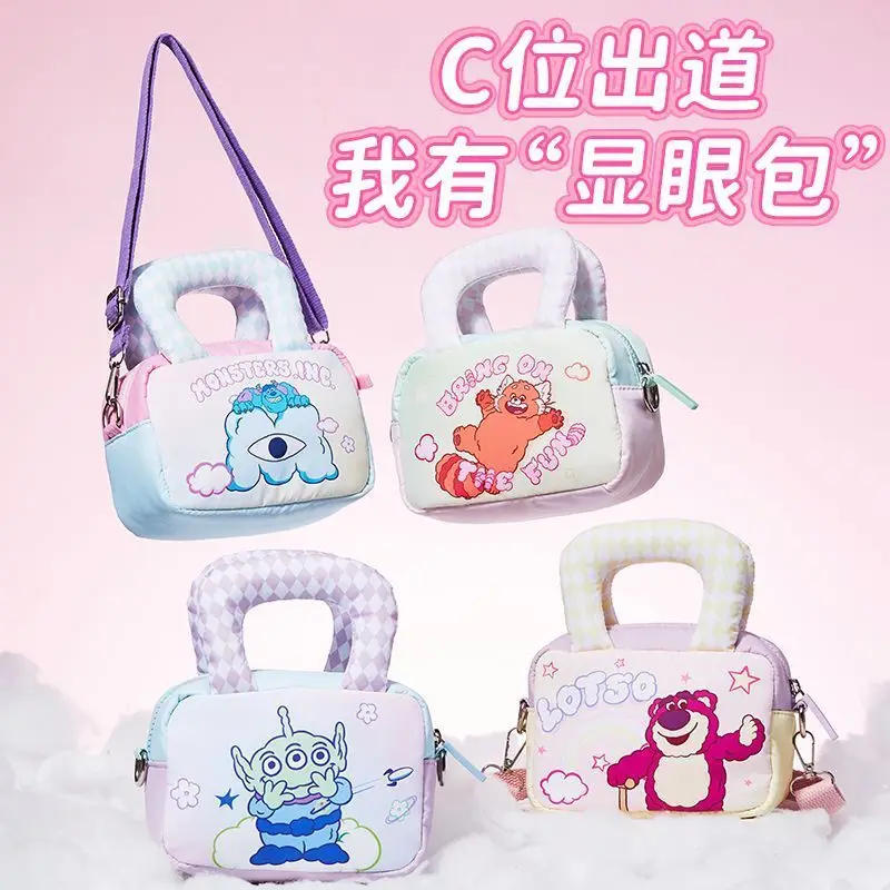 

MINISO Disney Lotso Alien Cloud Series Inflatable Crossbody Shoulder Bag Cute Plush Bag for Women Messenger Bag Cute Handbag Y2K