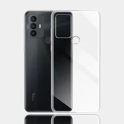 Crystal Clear Silicone TPU Phone Cover - Transparent Protective Case for TCL 30E (Clear)