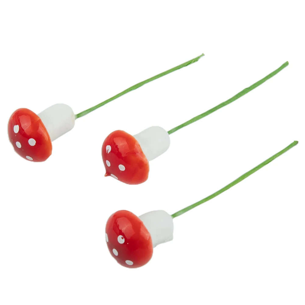 

Decorate Your Fairy Garden with 25 or 100Pcs Foam Simulated Mushrooms Environmentally Friendly and Long Lasting
