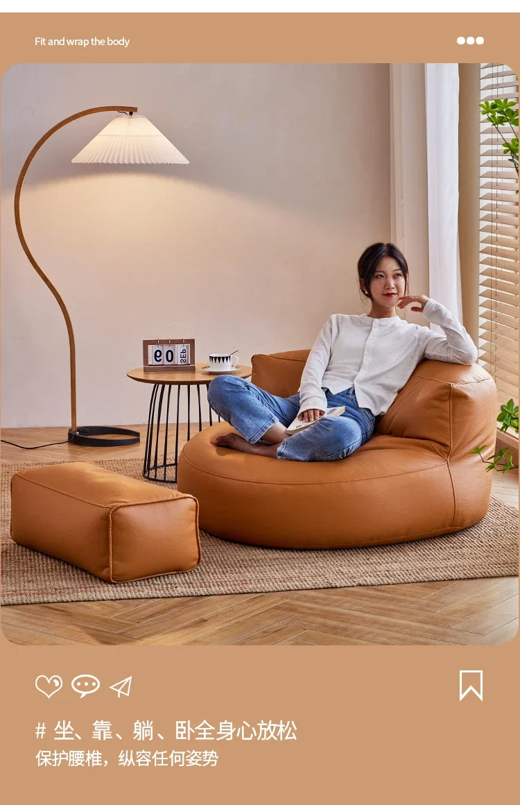 Description Picture 5 of itemSofa Set Living Room Furniture Tatami Lazy Sofa Single Lounge Sofa Bedroom Sofas Nordic Fashion Living Room Home Furniture