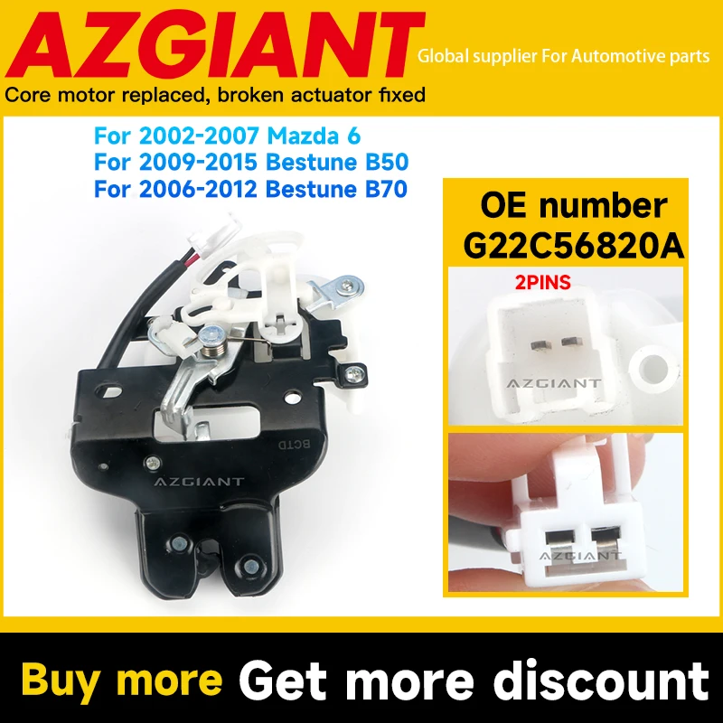 

G22C56820A Car Trunk Latch Lid Lock Release motor For Mazda 6 Bestune B70 B50 Metal trunk luggage motor car parts black repair