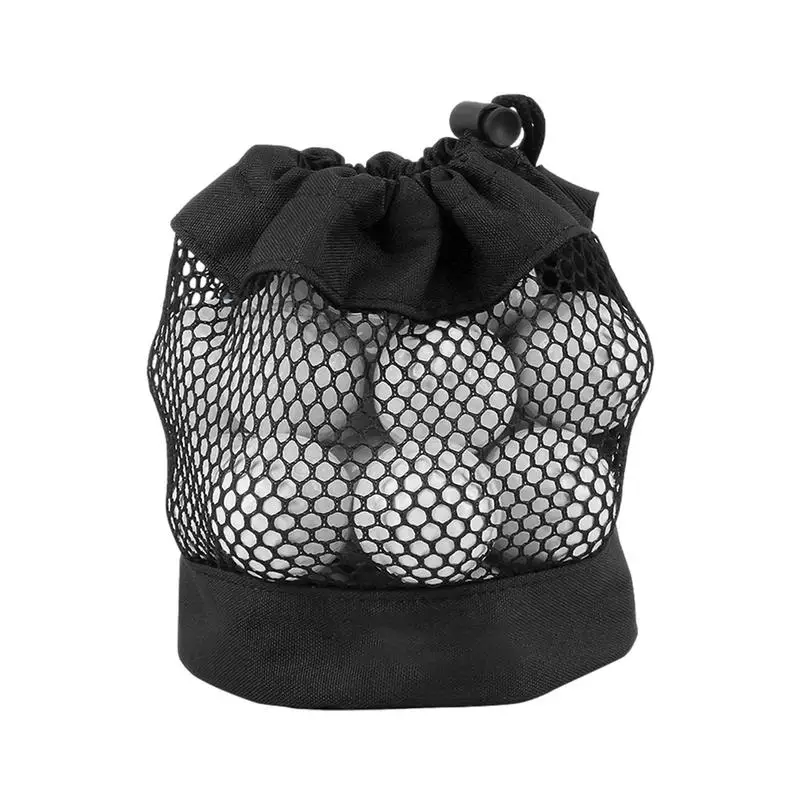 

Golf Balls Storage Bag Mesh Golf Bag Organizer Golf Ball Holder Golf Tees Bag Large Capacity Storage Pouch Bag With Drawstring