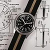 RDUNAE RA03 G10 34.5mm Retro Military Watch 316L Stainless Steel K1 Mineral Glass Luminous Sports Quartz Men Pilot Watch Men 3
