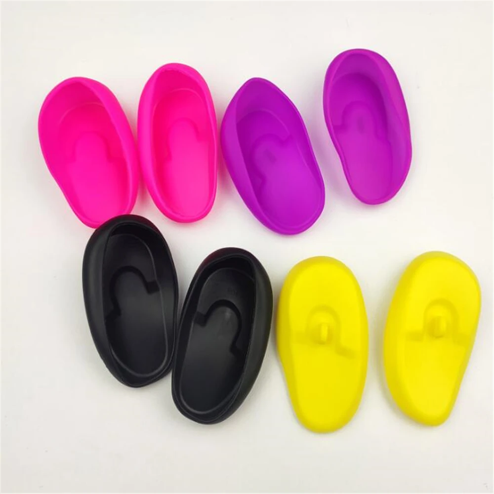 Disposable ear covers 2pcs Silicone Ear Cover Hair Coloring Dyeing Ear Protector Waterproof Shower Shield Earmuffs Caps Salon Styling