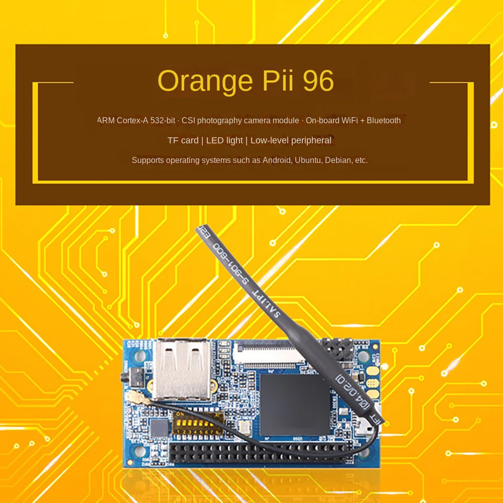 Orangepi I96 ARM Cortex-A5 32Bit CPU 256MB LPDDR2 SDRAM WIFI + BT α׷ MCU   (ī޶  )