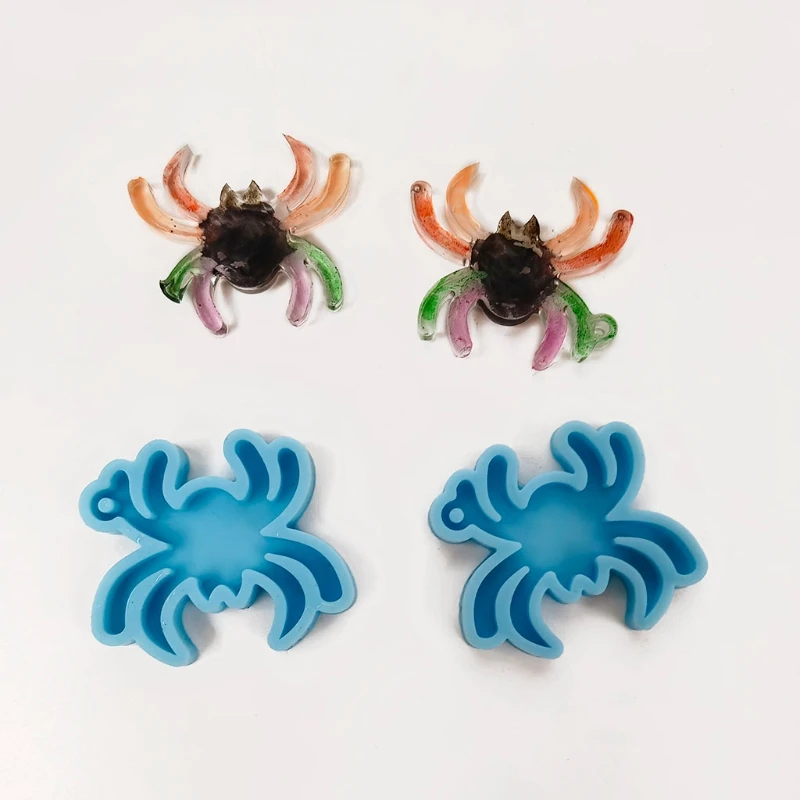 Handmade Earrings Silicone Mold UV Crystal Resin Epoxy Mold DIY Art Crafts Ear Studs Necklace Keychain Pendant Making Crafts