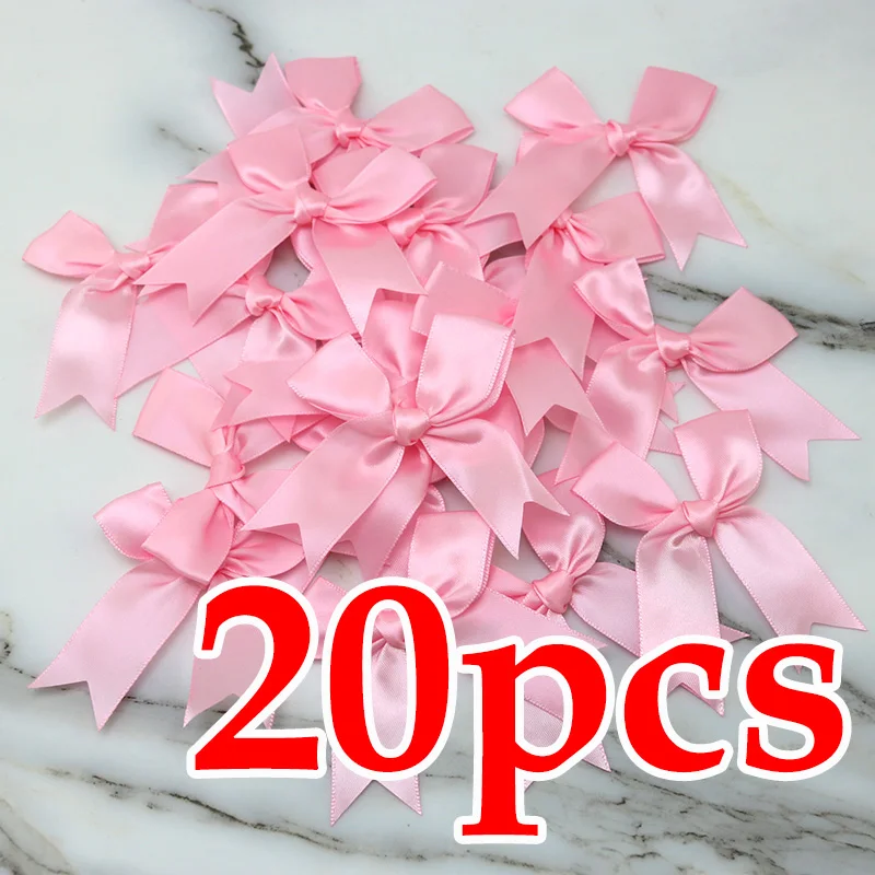 20 Fiocchi A Strappo Grandi In Raso Rosa – 12x20 Cm, Per Confezioni Regalo, Matrimoni E Decorazioni