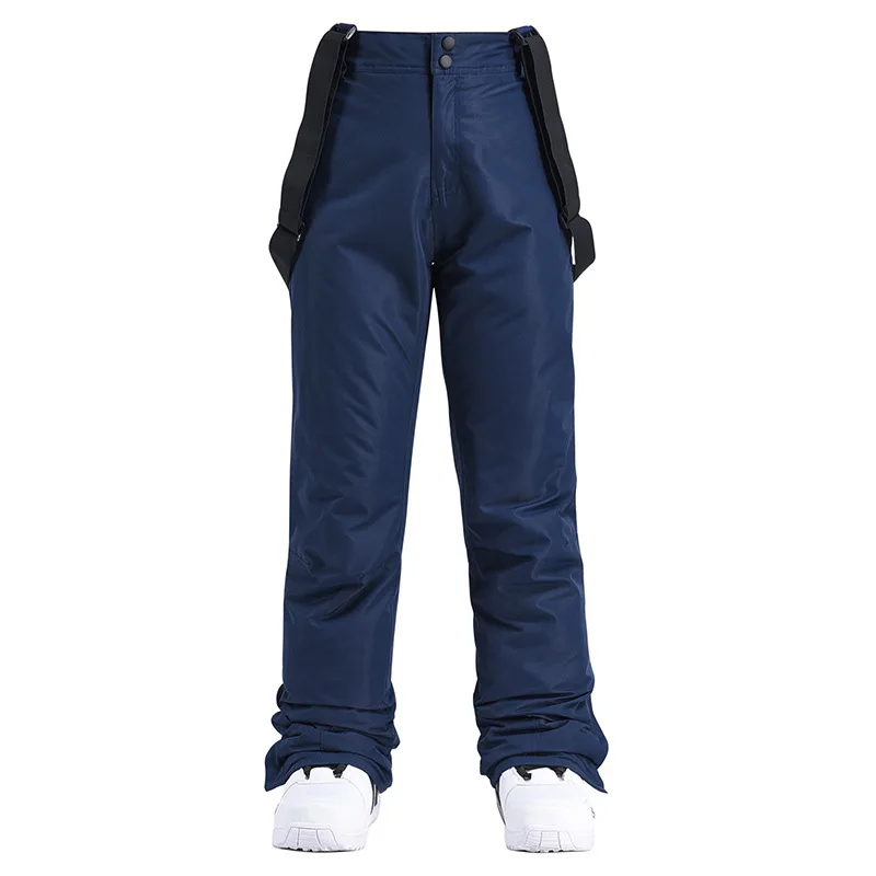 Uomo donna pantaloni da sci antivento impermeabile inverno addensare pantaloni da neve sport all'aria aperta snowboard coppia pantaloni con cinturino Super caldo