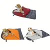 Fleece Camping Dog Bed Zippered Winter Waterproof Outdoor Pet Sleeping Bag - Padded and Comfortable for Pets 4