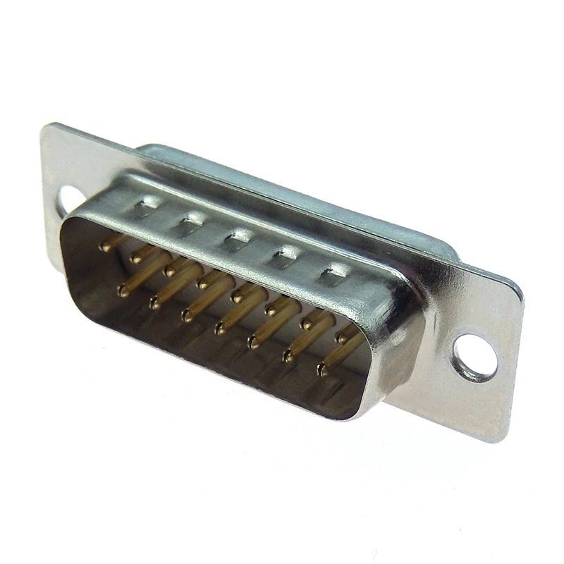 5 Pz Db15 Maschio Montaggio Su Pcb Porta Seriale Connettore A Saldare Tipo D-Sub Connettori Spina A 15Pin Adattatore 15P Per Pcb