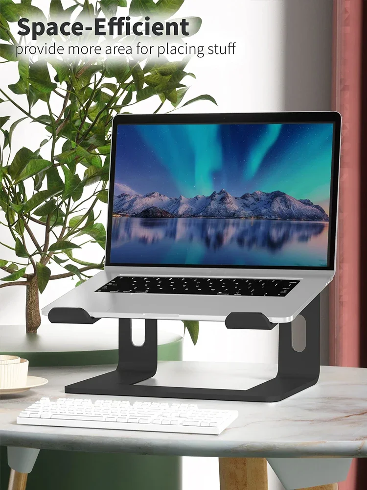 JUMKEET Supporto Per Laptop Regolabile E Pieghevole – Ergonomico, In Alluminio, Raffreddato, Per PC 10-15 Pollici - 2