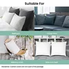 2024 New White Soft Pillow Cushion Seat Inner Filling Cotton-Padded Pillow Core For Car Insert Cushion Core Soft 5
